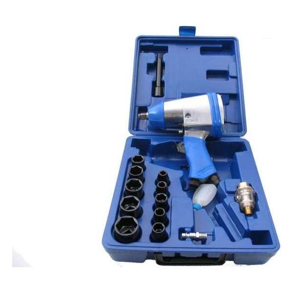 Luchtsleutelset 1/2 inch met doppen Luchtsleutelset 1/2 inch met doppen