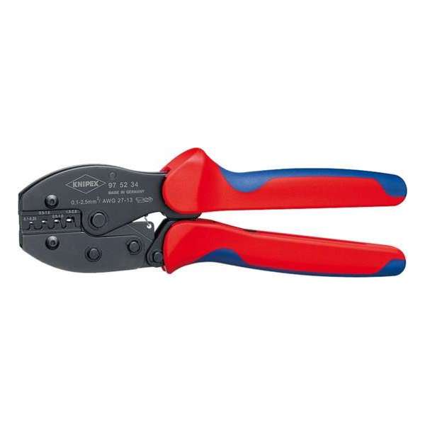 Knipex PRECIFORCE 97 52 34 Krimptang Ongeïsoleerde , open connectoren 0.1 tot 2.5 mm² Knipex PRECIFORCE 97 52 34 Krimptang Ongeïsoleerde , open connectoren 0.1 tot 2.5 mm²