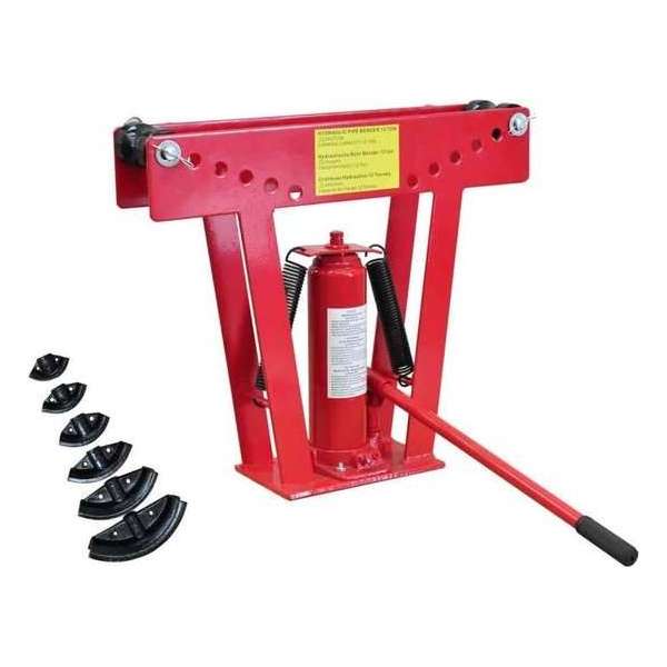 vidaXL - Pijpsnijder hydraulische pijpenbuiger 12-ton met 6 mallen 140210 vidaXL - Pijpsnijder hydraulische pijpenbuiger 12-ton met 6 mallen 140210