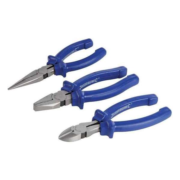Silverline Tangen Set - 160 mm. - 3 Delig Silverline Tangen Set - 160 mm. - 3 Delig