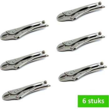 Steelwood Griptang - 225 mm - Getande bekken - Klembereik 0 tot 43 mm - set 6 stuks