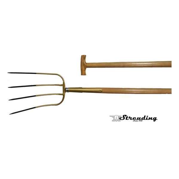 Streuding - mestvork - 4 tands - met steel - 85 cm - ArtNr 80101 Streuding - mestvork - 4 tands - met steel - 85 cm - ArtNr 80101