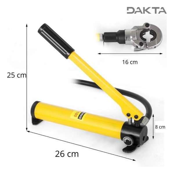 Dakta® Krimptang | Tang | Voor pijpen | WV pijpen | 15-28mm | Complete set | Krimptangen Dakta® Krimptang | Tang | Voor pijpen | WV pijpen | 15-28mm | Complete set | Krimptangen