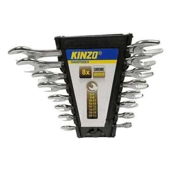 Kinzo Steeksleutelset - 8-delig - Sleutelmaat 6 tot 22 Kinzo Steeksleutelset - 8-delig - Sleutelmaat 6 tot 22