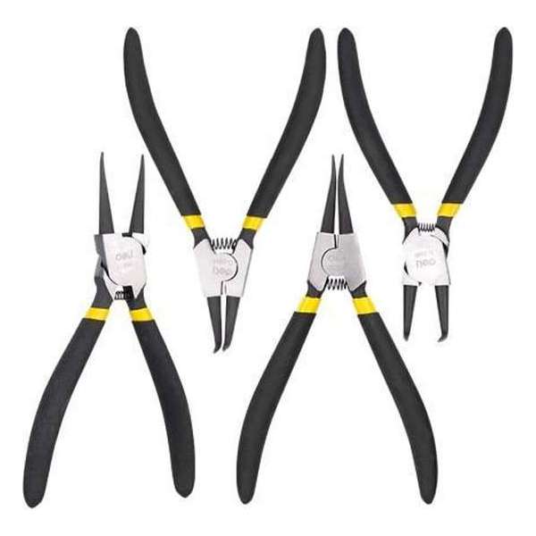 Borgveertangen set 7" Deli Tools EDL104407 (zwart) Borgveertangen set 7" Deli Tools EDL104407 (zwart)