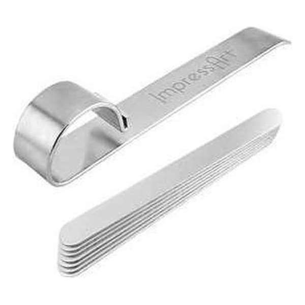 Buiggereedschap en metalen armbanden, l: 15 cm, b: 6-10 mm, aluminium, 1set