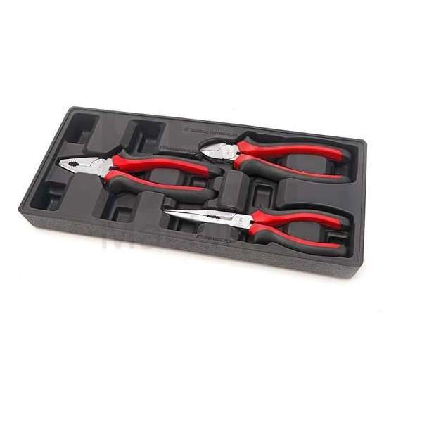 3 Delige 200 mm Tangenset Inlay voor universele Gereedschapswagen for pro's 3 Delige 200 mm Tangenset Inlay voor universele Gereedschapswagen for pro's