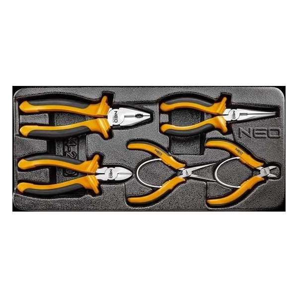 NEO tangenset 5 delig, inleglade combinateitang 160mm NEO tangenset 5 delig, inleglade combinateitang 160mm