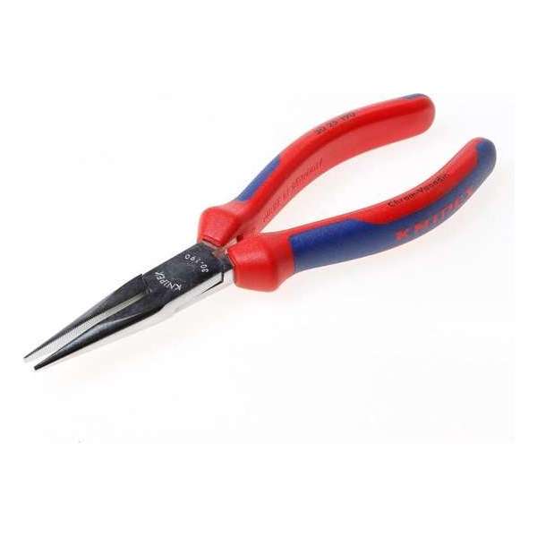 Knipex Langbektang verchroomd halfronde bek 190mm Knipex Langbektang verchroomd halfronde bek 190mm