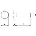 Tapbout Zeskant M20x40mm termisch verzinkt - 25 stuks