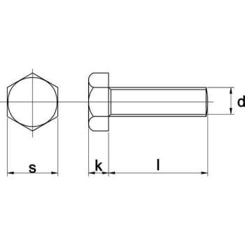Tapbout Zeskant M20x40mm termisch verzinkt - 25 stuks
