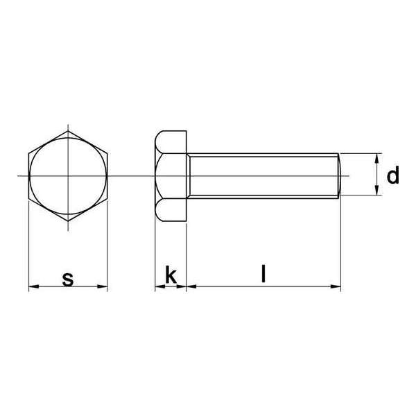 Tapbout Zeskant M20x40mm termisch verzinkt - 25 stuks Tapbout Zeskant M20x40mm termisch verzinkt - 25 stuks
