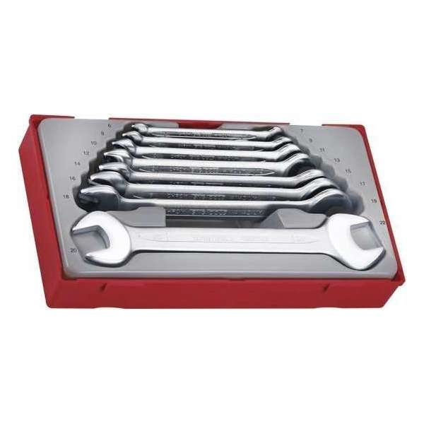 TengTools steeksleutelset 6-22mm (8 delig) in tray TT6208 TengTools steeksleutelset 6-22mm (8 delig) in tray TT6208