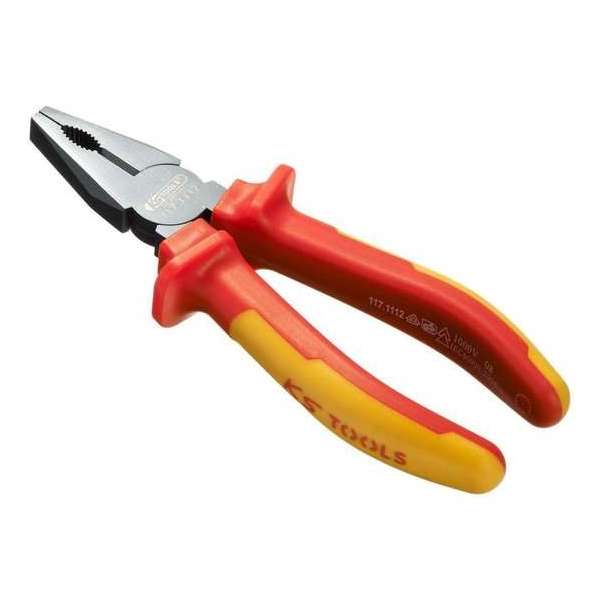 KS Tools ERGOTORQUE VDE Combinatietang 185 mm 117.1112 KS Tools ERGOTORQUE VDE Combinatietang 185 mm 117.1112