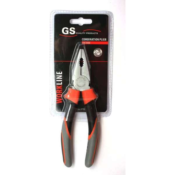 GS combinatietang CrV 185mm - chroomvanadium kniptang / knijptang GS combinatietang CrV 185mm - chroomvanadium kniptang / knijptang