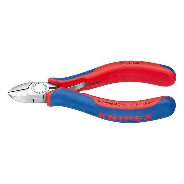 Knipex 76 12 125 Elektronica en fijnmechanica Zijkniptang Met facet 125 mm Knipex 76 12 125 Elektronica en fijnmechanica Zijkniptang Met facet 125 mm