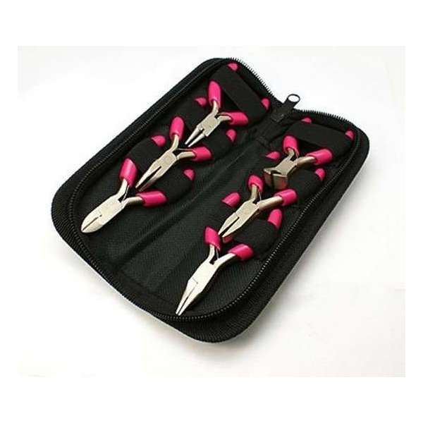 Tangen sets rose, 6 verschillende tangen Tangen sets rose, 6 verschillende tangen