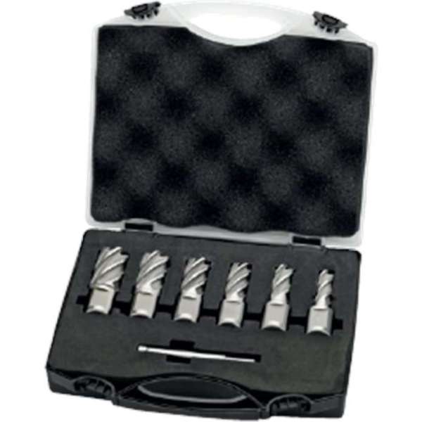 Phantom kernboor set HSS 25mm 12-22 7-dlg Phantom kernboor set HSS 25mm 12-22 7-dlg