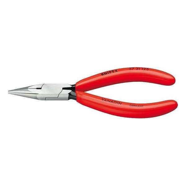 Knipex 37 31 125 Elektronica en fijnmechanica Platte rondbektang Recht 125 mm Knipex 37 31 125 Elektronica en fijnmechanica Platte rondbektang Recht 125 mm