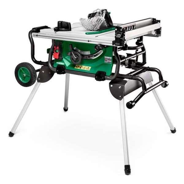 HiKOKI C10RJWAZ Zaagtafel op uitklapbaar onderstel - 1500W - 254mm HiKOKI C10RJWAZ Zaagtafel op uitklapbaar onderstel - 1500W - 254mm