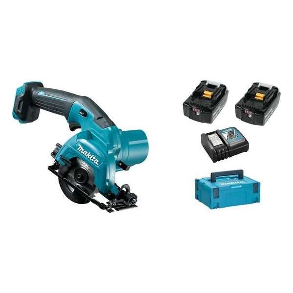Makita HS301DSMJ 10.8V Li-Ion Accu cirkelzaag set (2x 4.0Ah accu) in Mbox - 85mm Makita HS301DSMJ 10.8V Li-Ion Accu cirkelzaag set (2x 4.0Ah accu) in Mbox - 85mm