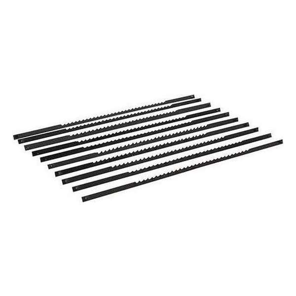 Silverline Figuurzaag Bladen - Lengte 130 mm. - 10 TPI - 10 stuks Silverline Figuurzaag Bladen - Lengte 130 mm. - 10 TPI - 10 stuks