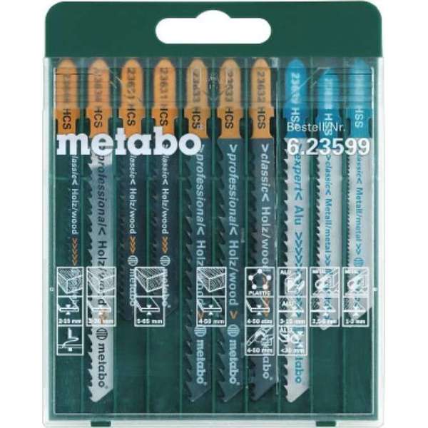 Assortiment decoupeerzaagbladen "SP", 10-delig (623599000) Assortiment decoupeerzaagbladen "SP", 10-delig (623599000)