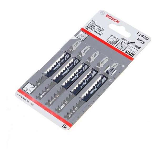 Bosch Decoupeerzaagblad hardhout T 144 D blister van 5 zaagjes Bosch Decoupeerzaagblad hardhout T 144 D blister van 5 zaagjes