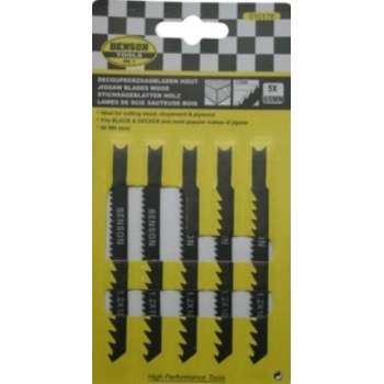 DECOUPEERZAAGBLADEN HOUT 5 DLG U-SCHACHT