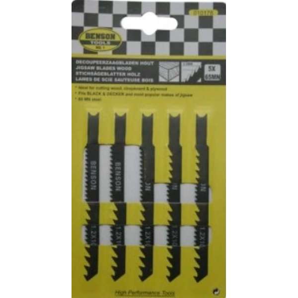 DECOUPEERZAAGBLADEN HOUT 5 DLG U-SCHACHT DECOUPEERZAAGBLADEN HOUT 5 DLG U-SCHACHT