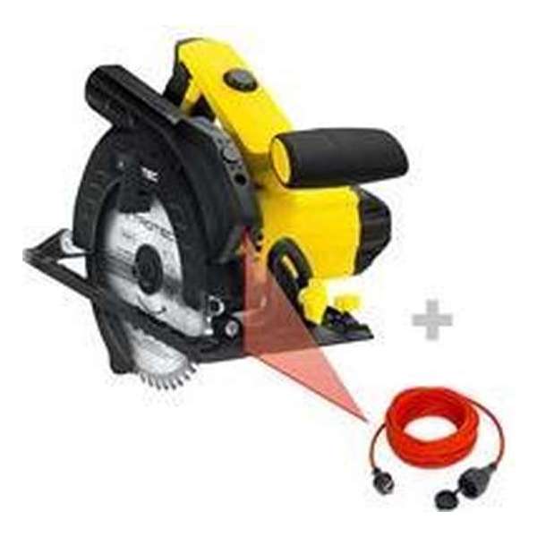 TROTEC Handcirkelzaag PCSS 10-1400 & kwaliteits verlengsnoer 15 m / 230 V / 1,5 mm² TROTEC Handcirkelzaag PCSS 10-1400 & kwaliteits verlengsnoer 15 m / 230 V / 1,5 mm²