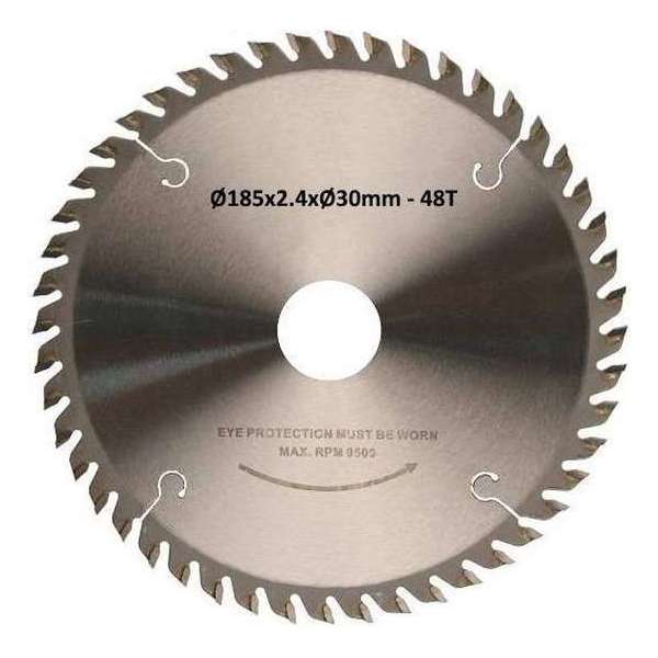 Hofftech Zaagblad Cirkelzaag 185 mm, 48 tanden Hofftech Zaagblad Cirkelzaag 185 mm, 48 tanden