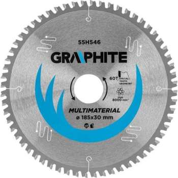 Cirkelzaagblad 185 mm, 60 tanden, Multimateriaal