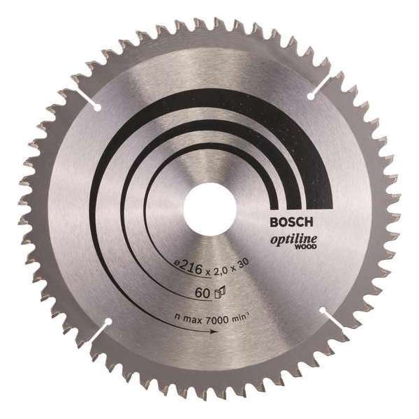 Bosch - Cirkelzaagblad Optiline Wood 216 x 30 x 2,0 mm, 60 Bosch - Cirkelzaagblad Optiline Wood 216 x 30 x 2,0 mm, 60