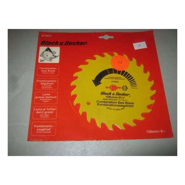 Black & Decker Combi zaagblad 156mm/ 6 1/8 / hout, formica en kunststoffen Black & Decker Combi zaagblad 156mm/ 6 1/8 / hout, formica en kunststoffen