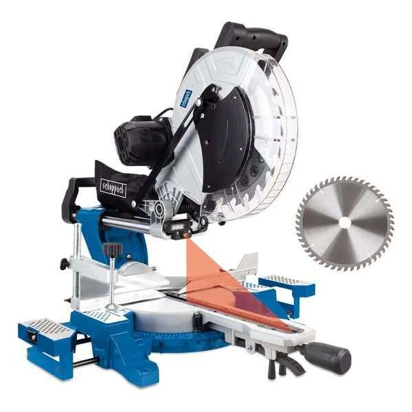 Scheppach HM140L Afkort- en Verstekzaag - 2000W - Ø305mm Scheppach HM140L Afkort- en Verstekzaag - 2000W - Ø305mm