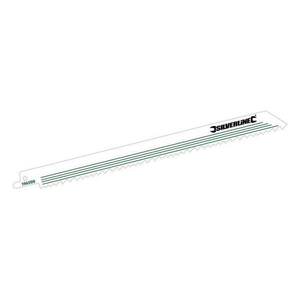 Silverline Reciprozaagbladen voor hout, 5 stuks, 240 mm Silverline Reciprozaagbladen voor hout, 5 stuks, 240 mm