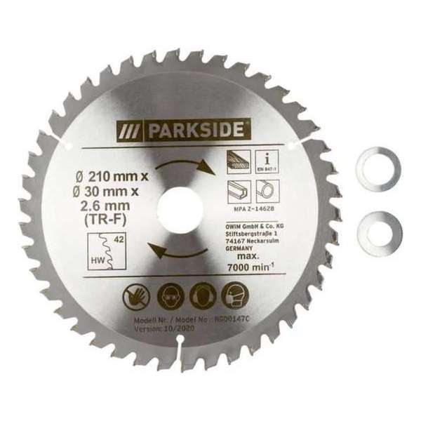 PARKSIDE® Cirkelzaagblad (Zaagblad (TR-F), 42 tanden) PARKSIDE® Cirkelzaagblad (Zaagblad (TR-F), 42 tanden)