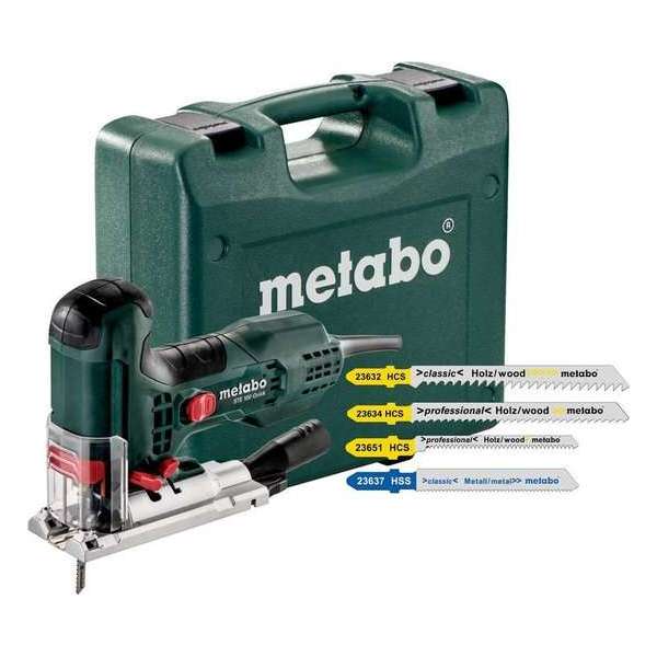 Metabo STE 100 QUICK SET Decoupeerzaag incl. 20 decoupeerzaagbladen in koffer - 710W - T-greep - variabel Metabo STE 100 QUICK SET Decoupeerzaag incl. 20 decoupeerzaagbladen in koffer - 710W - T-greep - variabel
