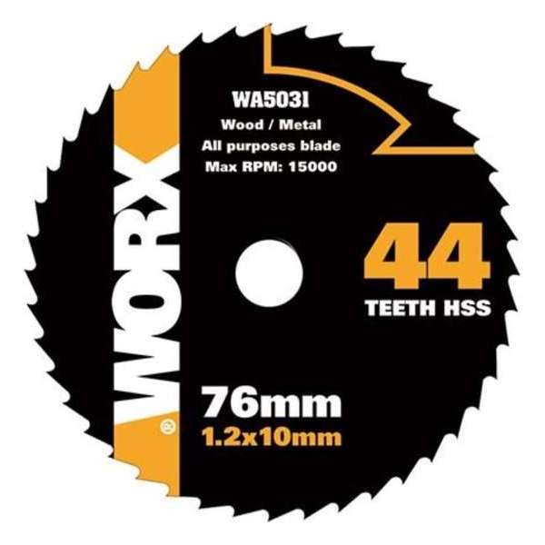 Worx WA5031 zaagblad HSS 44TPI 76mm Worx WA5031 zaagblad HSS 44TPI 76mm