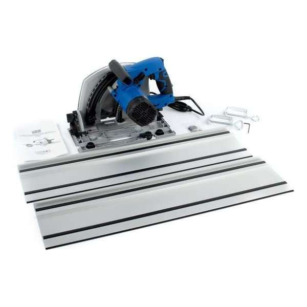 190 mm Professionele 1400 Watt Invalzaag, Liniaalzaag met 2 x 700 mm Liniaal 190 mm Professionele 1400 Watt Invalzaag, Liniaalzaag met 2 x 700 mm Liniaal