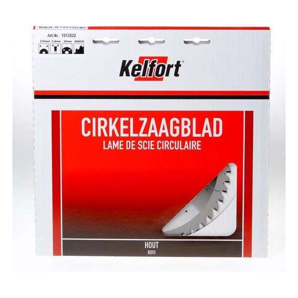 Kelford zaagblad HM 216x30 48-tands - voor aluminium en plaatmateriaal geschikt voor Trespa Kelford zaagblad HM 216x30 48-tands - voor aluminium en plaatmateriaal geschikt voor Trespa