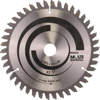 Bosch - Cirkelzaagblad Multi Material 160 x 20/16 x 2,4 mm, 42