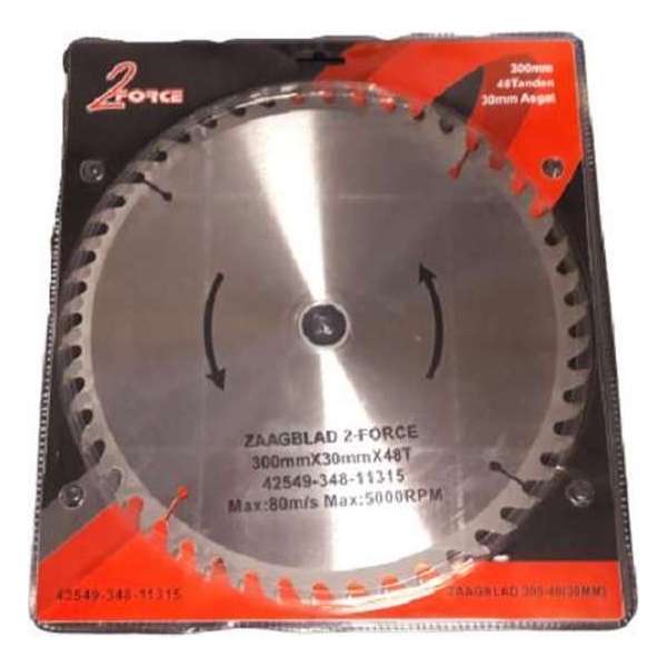 Zaagblad 300mm x 30mm 48T met asverkleiner Zaagblad 300mm x 30mm 48T met asverkleiner