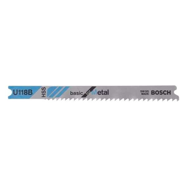 Bosch - Decoupeerzaagblad U 118 B Basic for Metal - 3 stuks Bosch - Decoupeerzaagblad U 118 B Basic for Metal - 3 stuks