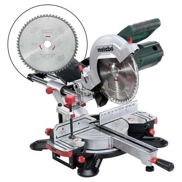 Metabo KGS 254 M Afkortzaag incl. extra cirkelzaagblad (48T) - 1800W - 254 x 30mm Metabo KGS 254 M Afkortzaag incl. extra cirkelzaagblad (48T) - 1800W - 254 x 30mm