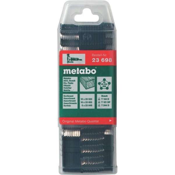 Metabo 623698000 Assortiment decoupeerzaagbladen - Hout (25st) Metabo 623698000 Assortiment decoupeerzaagbladen - Hout (25st)