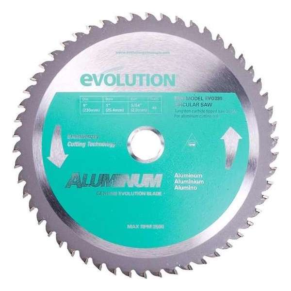 EVOLUTION - Evolution EVO 230mm zaagblad voor aluminium - DIA 230 MM - 80 T EVOLUTION - Evolution EVO 230mm zaagblad voor aluminium - DIA 230 MM - 80 T