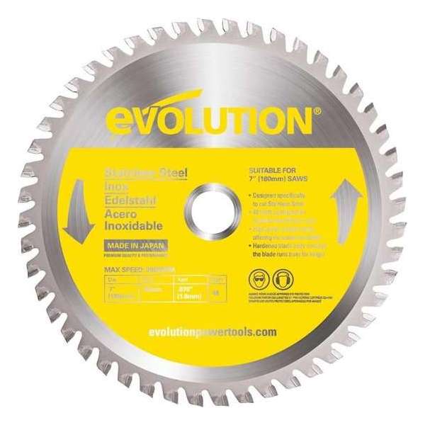 EVOLUTION - Evolution EVO 180mm zaagblad voor inox - DIA 180 MM - 48 T EVOLUTION - Evolution EVO 180mm zaagblad voor inox - DIA 180 MM - 48 T