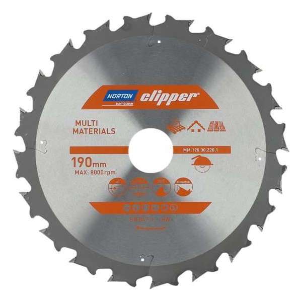 Norton Clipper Multi-Materials - Cirkelzaagbladen Norton Clipper Multi-Materials - Cirkelzaagbladen